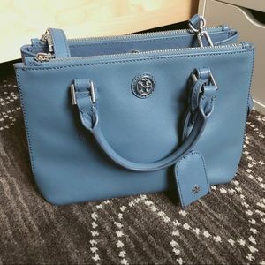 Tory Burch Robinson Double Zip Crossbody Bag Small